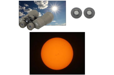Image of Cassini 20 x 60mm Porro Prism Binoculars w/ Solar Filter Caps, Gray, C-2060SF