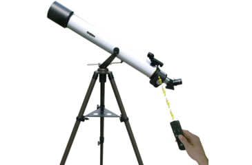 Image of Cassini 800mm x 72mm Electronic Focus Erect Image Prism Telescope w/ Smartphone Adapter, White, SS-872EFS