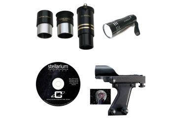 Image of 800x80mm Astronomical Red Led Light Reflector Telescope Kit,Black Granite