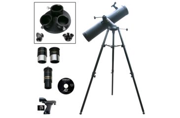 Image of Cassini C-1000120TR 1000mm x 102mm Tracker Telescope w/Multiple Ocular Holder, Black, NSN N, C-1000120TRMOH