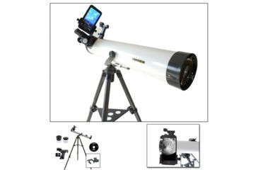 Image of USED Cassini C-80 800mm x 80mm Reflector Telescope w/Smartphone Adapter, White, NSN N, SS-C80, EDEMO1