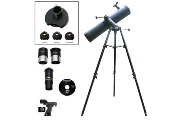 Image of Cassini C-900135TR 900mm x 135mm Tracker Reflector Telescope w/Color Filter Wheel, Black, NSN N, C-900135TRCFW