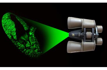 Image of Cassini C-P7 7.5x50mm Waterproof Porro Prism Binocular w/Cassini C-IL Green Laser Illuminator