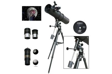 Image of Cassini EQ3 Reflector Telescope, Black, 900x135mm, C-900135EQ3