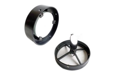 Image of Cassini Spherical Primary Telescope Mirror and Cell, Plate Glass w/ Quartz Overcoat, Charcoal Cells, 80mm, 31mm, 22mm PMC 80 SET