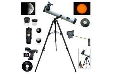 Image of Cassini Telescope 800mm x 80mm with Electronic Focus and Solar Filter, White, NSN N, C-80EFSSF