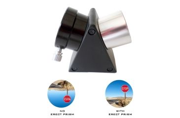 Image of Cassini Telescope Erecting Prism Diagonal, 45 degree, Black, 1.25in DP125-30