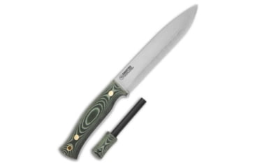 Image of Casstrom Casstrom No. 14 SFK Fixed Blade Knife w/ Fire Striker Green Micarta 5.5" Satin, Green, Carbon Steel, adult, BHQ-202654