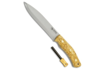 Image of Casstrom Casstrom No. 14 SFK Fixed Blade Knife with Fire Striker Curly Birch 5.5" Satin, Wood, Carbon Steel, adult, BHQ-202655