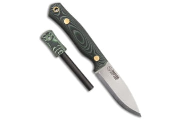 Image of Casstrom Casstrom No.8 Swedish Forest Fixed Blade Knife Green Micarta 3.25" Satin, Green, Sandvik 14C28N, adult, BHQ-206425