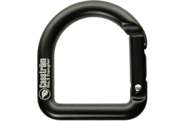 Image of Casstrom D-shape Carabiner, Breaking Strength Of 400Kg, Can Take Knife Sheaths w/ A Belt Loop Up To 1.38in Wide, Not For Climbing, For Use w/ No, 3 Dangler Ci10109, Aluminum, Black, Black, OS10113