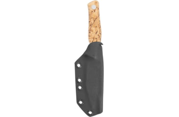 Image of Casstrom Field Dresser Curly Birch Fixed Blade Knife, 7.5in Overall, 3.5in 14C28N Sandvik Stainless Blunt Tip Blade, Curly Birch Handle, 13518