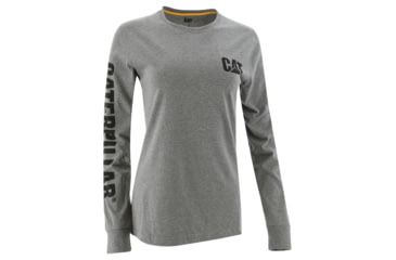Image of Caterpillar Banner L/S T-Shirt - Women's, Medium, Dark Heather Grey, 1010016-10123-M