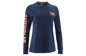 Image of Caterpillar Banner L/S T-Shirt - Women's, Medium, Detroit Blue, 1010016-10118-M