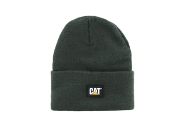 Image of Caterpillar Label Cuff Beanie, One Size, Army Moss, 1090026-10639-OS