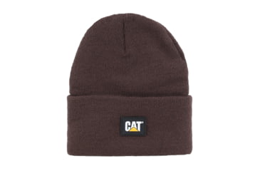 Image of Caterpillar Label Cuff Beanie, One Size, Coffee Bean, 1090026-12355-OS
