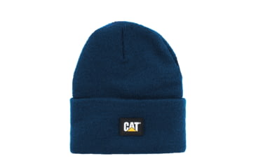 Image of Caterpillar Label Cuff Beanie, One Size, Detroit Blue, 1090026-10118-OS