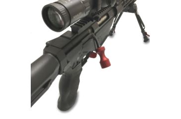 Image of Catalyst Arms Ruger Precision Rifle Hammerhead Bolt Knob, Red, 0004RD