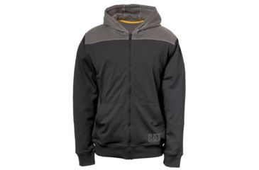 Image of Caterpillar Contrast Yoke Zip Sweatshirt - Men's, Black, 2XL 1910080-016-2XL