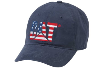 Image of Caterpillar Custom Design Flag Cap, Navy, 1120066-11103-OS