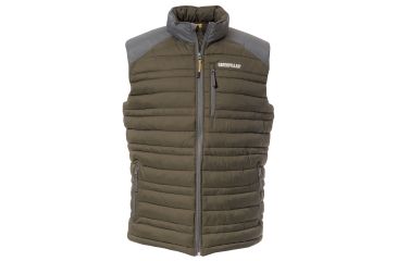 Image of Caterpillar Defender Insulated Vest, Army Moss, Medium 1320012-10639-M