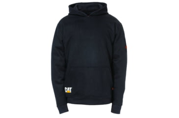 Image of Caterpillar Flame Resistant Banner Hooded Sweatshirt, FR Black, Extra Large, 1910045-95G-XL, Additional Views