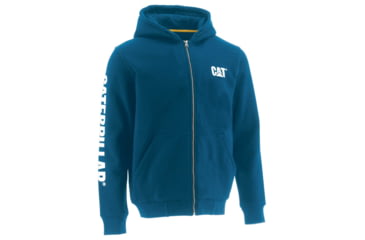 Image of Caterpillar Full Zip Hooded Sweatshirt - Mens, Memphis Blue, Extra Large, W10840-10960-XL