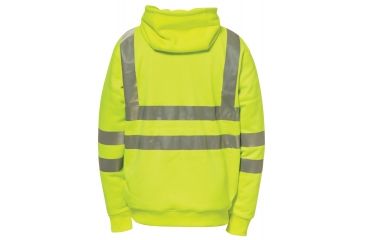 Image of Caterpillar Hi Vis Full Zip Lined Sweatshirt, Hi-Vis Yellow, Medium 1910804-407-M