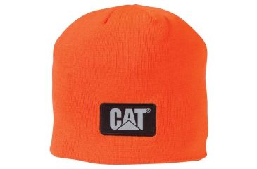 Image of Caterpillar Hi Vis Knit Cap, Hi-Vis Orange, One Size 1128116-607-OS