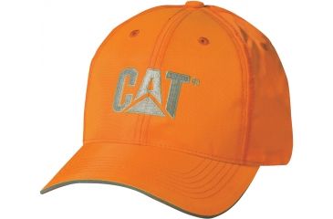 Image of Caterpillar Hi-Vis Trademark Cap, Hi-Vis Orange, One Size 1128101-607-OS