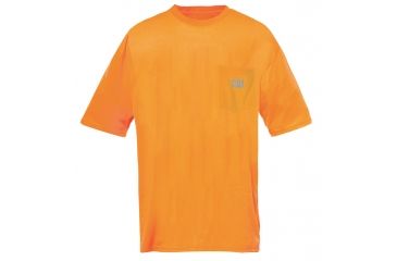 Image of Caterpillar Hi-Vis Trademark Pocket T-Shirt, Hi-Vis Orange, Extra Large 1510499-607-XL