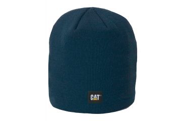 Image of Caterpillar Logo Knit Cap, Dark Marine, One Size 1120038-10378-OS