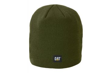 Image of Caterpillar Logo Knit Cap, Army Moss, One Size 1120038-10639-OS