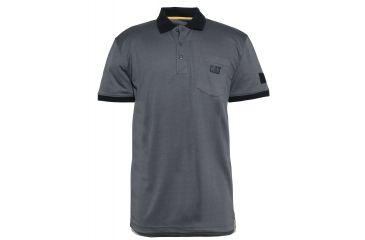 Image of Caterpillar Snag-Free Performance Polo Shirt, Dark Shadow-Black, Medium 1620007-10934-M