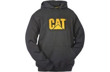 Image of Caterpillar Trademark Hooded Sweatshirt, Black, Medium W10646-016-M