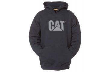 Image of Caterpillar Trademark Hooded Sweatshirt, Navy, Medium W10646-382-M