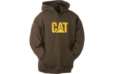 Image of Caterpillar Trademark Hooded Sweatshirt, Dark Earth, 2XL W10646-629-2XL