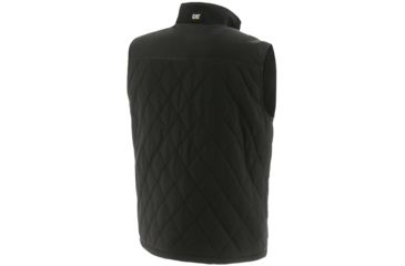 Image of Caterpillar Waxed Cotton Vest - Mens, Black, M, 1320038-016-M