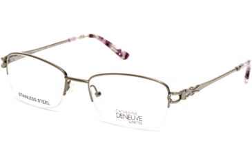 Image of Catherine Deneuve CD0421 Eyeglass Frames - Shiny Light Nickeltin Frame Color, Shiny Light Nickeltin Lens Color