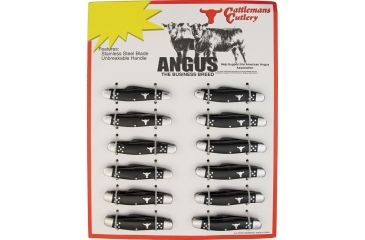Image of CattlemanS Cutlery Angus 12- Piece Knives Display Board CC0001BDT