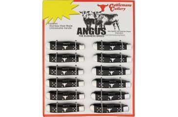 Image of CattlemanS Cutlery Angus 12- Piece Knives Display Board CC0002BDT