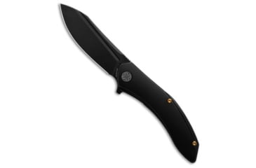 Image of Cavol Knives Bucarto Folding Knife, 3.25in, Bohler M390 Stainless Steel, Drop Point Blade, Titanium, Black Handle, Black/Black Gray, 7.25 inch, BHQ-199060