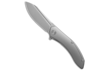 Image of Cavol Knives Bucarto Folding Knife, 3.25in, Bohler M390 Stainless Steel, Drop Point Blade, Titanium, Gray Handle, Gray/Gray, 7.25 inch, BHQ-199059