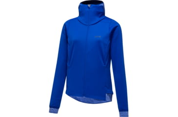 Image of Gorewear R3 Womens GOREWEAR WINDSTOPPERR Thermo Running Hoodie in Ultramarine Blue Small 4-6 Slim fit Windproof 7D651C88, 100378-BL00-38