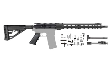 Image of CBC Industries AR-15 Rifle Kit, .223/5.56, 16in, 1-8, 15in Hera Arms Keymod AR-15 Handguard/Rail, BCG, Charging Handle, AR-15 Buttstock Kit, Black, 205-431