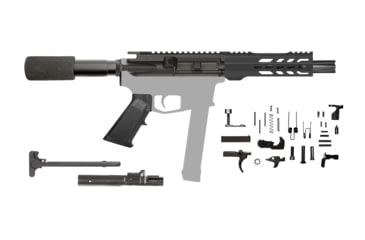 Image of CBC Industries AR-9 Pistol Kit, 9mm, 7.5in, 1-10, 7in Gen 2 Keymod AR-15 Handguard/Rail, Non-Lock Back, Black, 205-441