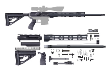 Image of CBC Industries Unassembled AR-10 Rifle Kit, 18 in, 6.5 Creedmoor, Black, U-205-112