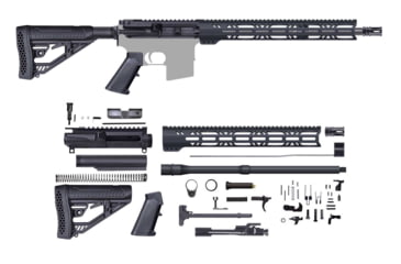Image of CBC Industries Unassembled AR-15 Pistol Kit, 16 in, 7.62X39, Black, U-205-434