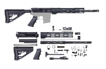 Image of CBC Industries Unassembled AR-15 Rifle Kit, 16 in, 0.223 Wylde, 12in Hanguard, Bear Claw, Black, U-205-342