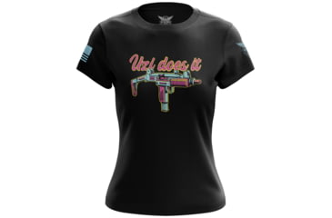 Image of We the People Holsters Uzi Does It Womens Short Sleeve Shirt 0EFAE359, 6777486639202